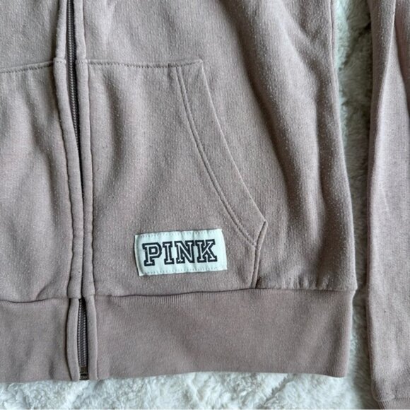 Victorias Secret PINK | Lavender Rain Perfect Full Zip Hoodie | Size Extra Small - Picture 6 of 11